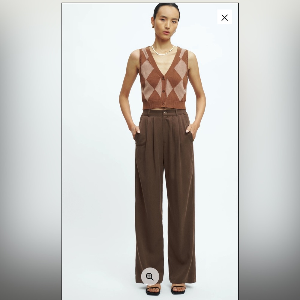 Reformation Mason Pant in Brown
